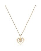 Pendentif Coeur tendresse Diamants 0.06 ct or jaune