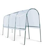 Serre tomate 4m V2 vert/transparent - 400x120x170  cm