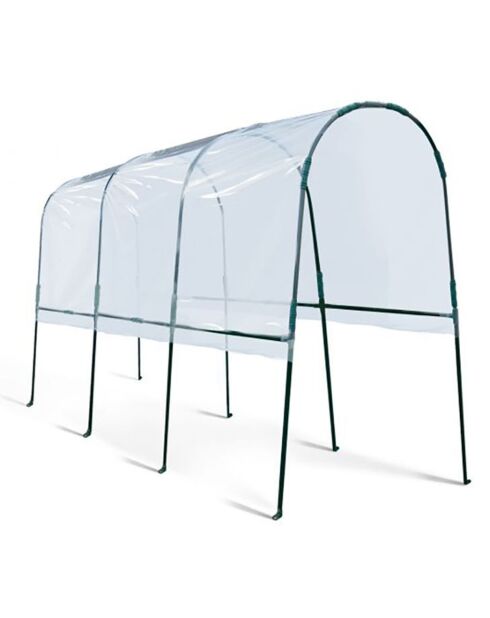 Serre tomate 4m V2 vert/transparent - 400x120x170  cm