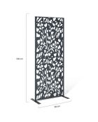 Panneau décoratif universel flora gris  - 150x50 cm