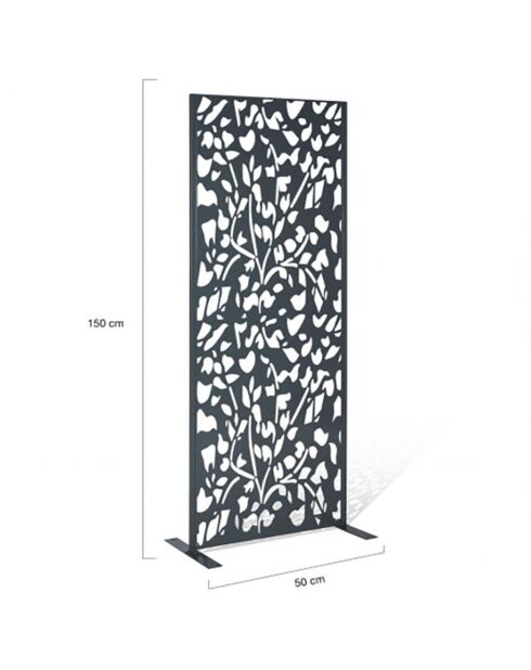 Panneau décoratif universel flora gris  - 150x50 cm