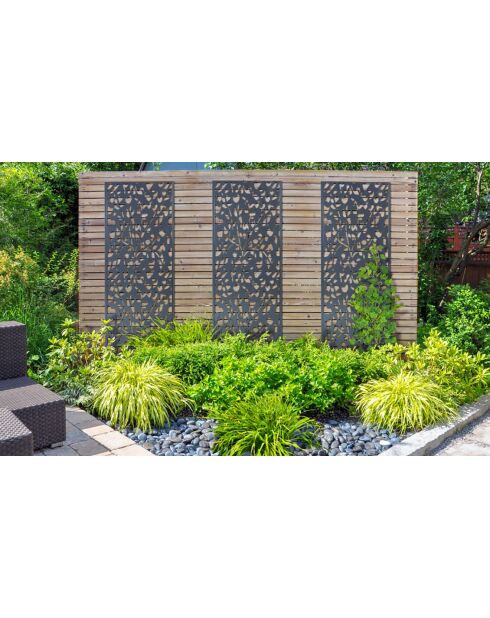Panneau décoratif universel flora gris  - 150x50 cm