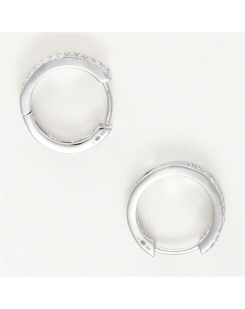 Trace Diamond Creolen 0,36 Karat Weißgold