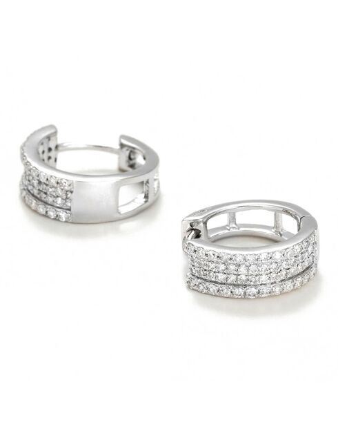 Trace Diamond Creolen 0,36 Karat Weißgold