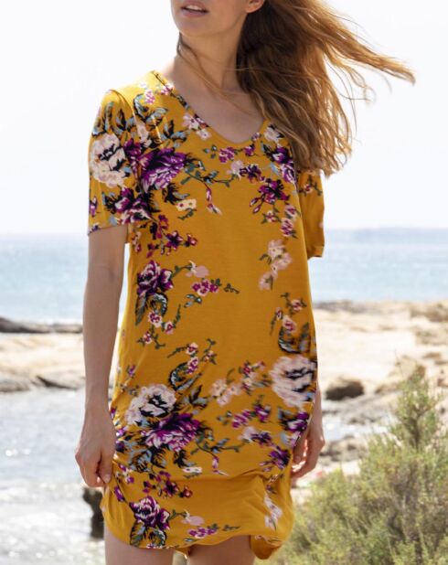 Robe Sun Flowers moutarde