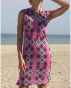 Robe Art Deco fuchsia