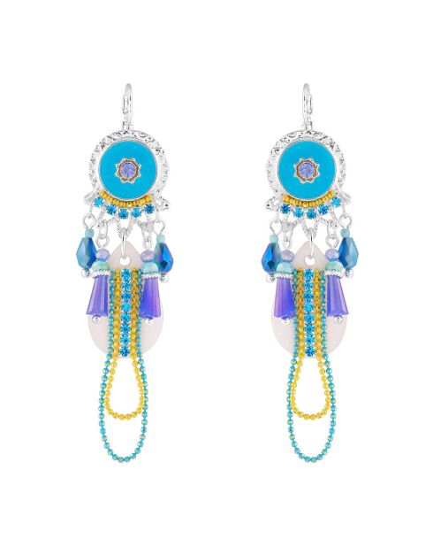 Boucles d'oreilles Blue Lemon turquoise