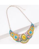 Collier plastron Musea multicolore