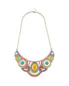 Collier plastron Musea multicolore