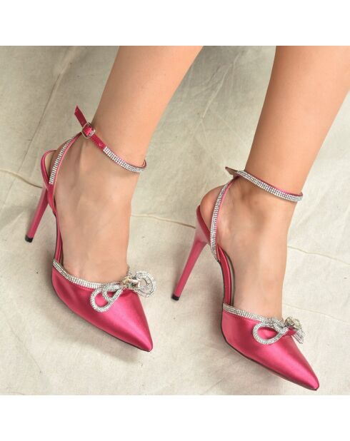 Sandalias fucsia Favola - tacón de 10 cm