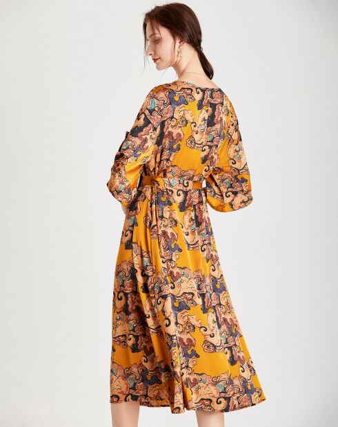 Robe Mckenzie jaune/multicolore