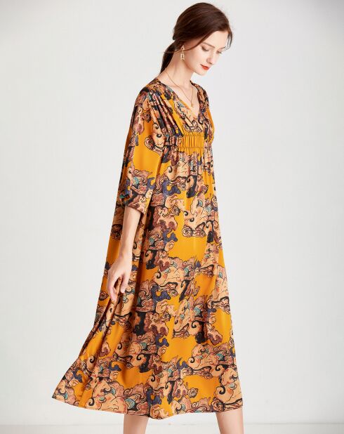 Robe Mckenzie jaune/multicolore