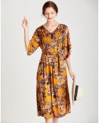 Robe Mckenzie jaune/multicolore