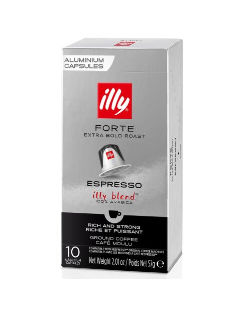 5 Boîtes de 10 Capsules Compatibles Forte - 5x57 gr