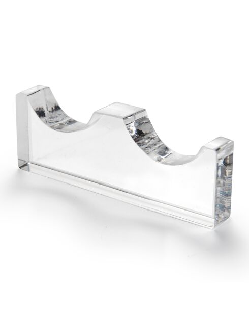 Porte-couvert 2 pièces Bon Ton transparent - 8x2.8 cm