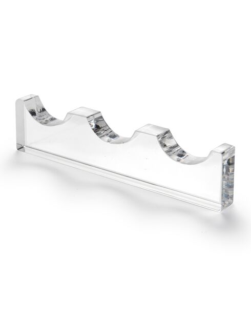 Porte-couvert 3 pièces Bon Ton transparent - 12x2.8 cm