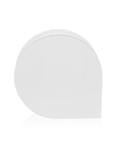 Vase Message blanc - 16x5x16 cm