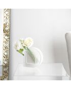 Vase Message blanc - 16x5x16 cm