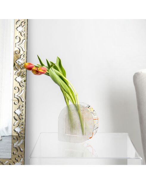 Vase Message multicolore - 16x5x16 cm