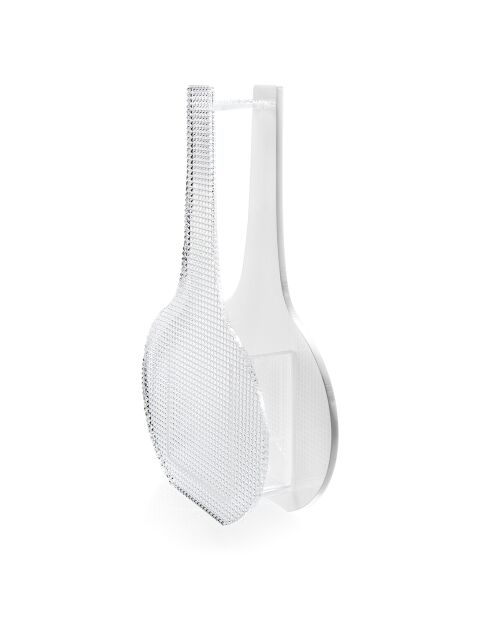 Vase Silhouette transparent/blanc - 16.5x5x25 cm