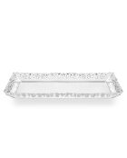 Plateau rectangle Galatea transparent - 15.5x28.5 cm