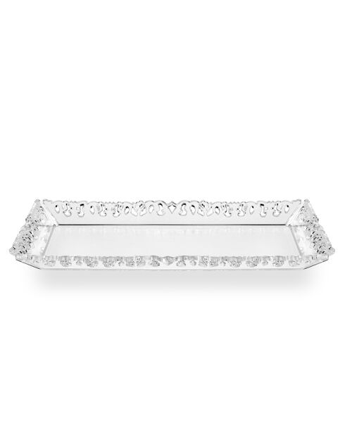 Galatea transparentes rechteckiges Tablett - 15,5 x 28,5 cm