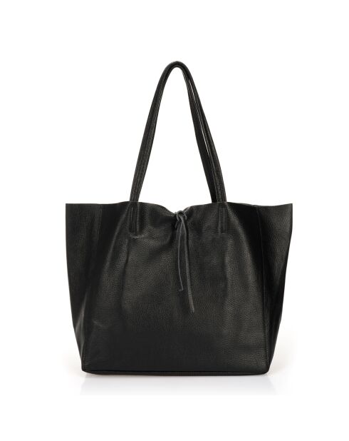 Sac cabas en Cuir Valence noir - 34x14x28cm