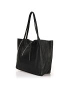 Sac cabas en Cuir Valence noir - 34x14x28cm