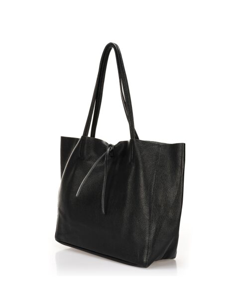 Sac cabas en Cuir Valence noir - 34x14x28cm