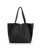 Sac cabas en Cuir Valence noir - 34x14x28cm