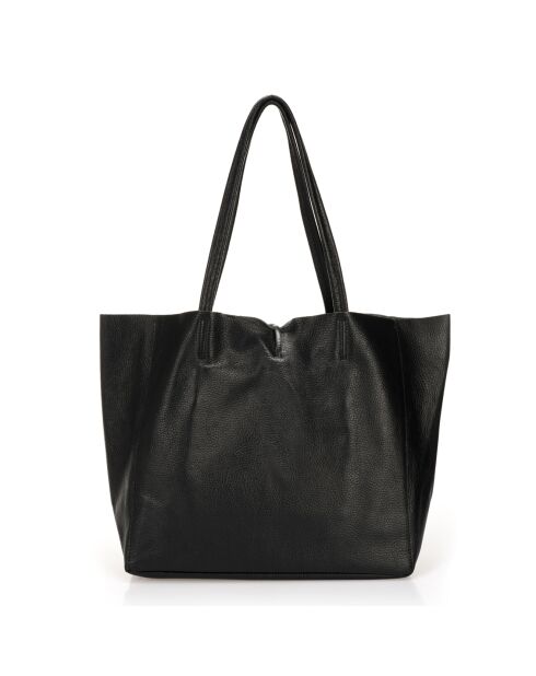 Sac cabas en Cuir Valence noir - 34x14x28cm
