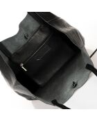 Sac cabas en Cuir Valence noir - 34x14x28cm