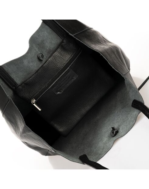 Sac cabas en Cuir Valence noir - 34x14x28cm