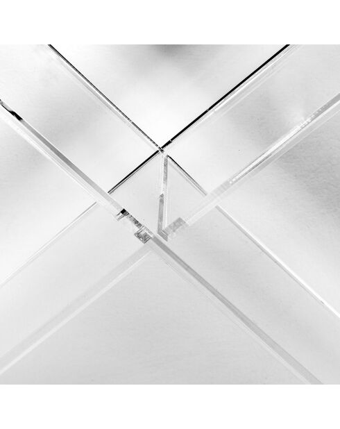 Table console X-factor transparente - 100x30x80 cm