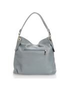 Borsa a tracolla Norah in pelle blu minerale - 34x14x30cm
