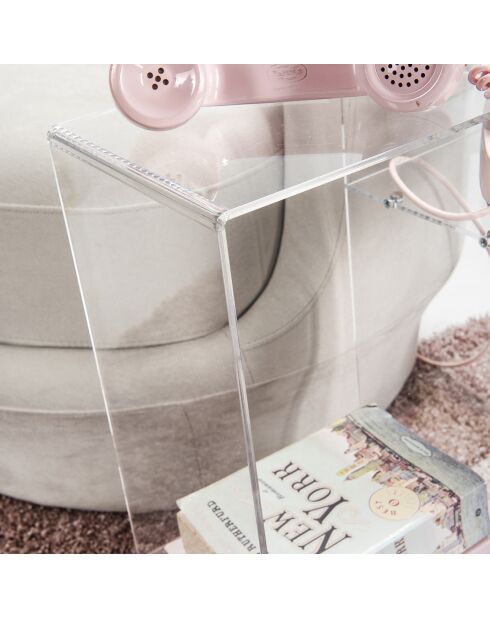 Bout de canapé Viceversa transparent - 49x20x50 cm