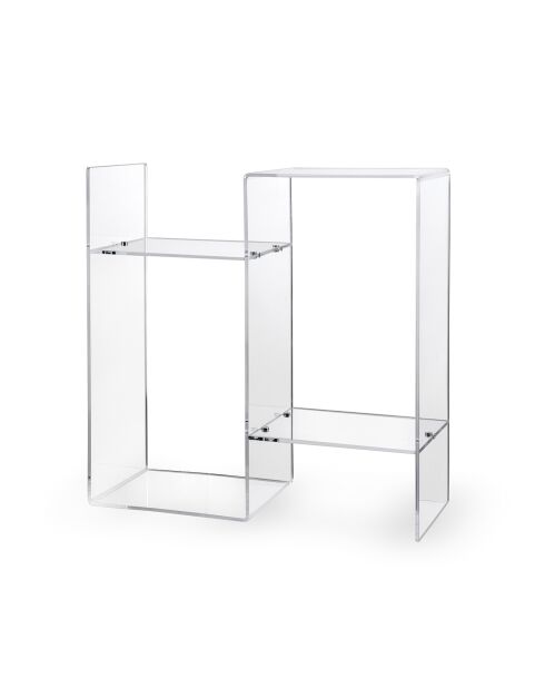 Bout de canapé Viceversa transparent - 49x20x50 cm