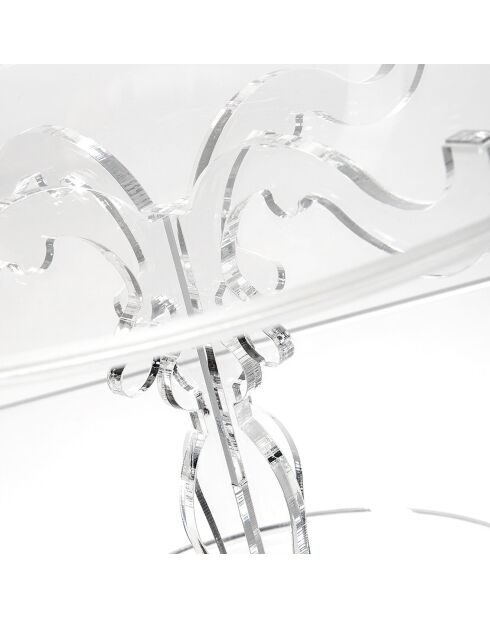 Bon Ton durchsichtiger Kuchenständer, 35 x 35 x 42 cm