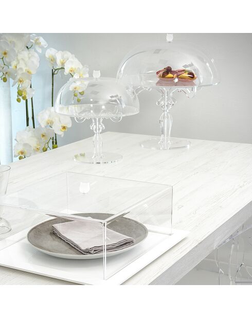 Présentoir à gâteaux Bon Ton transparent - 27x27x27 cm
