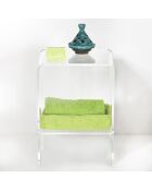 Table basse/chevet Atina transparente - 32x29x45 cm