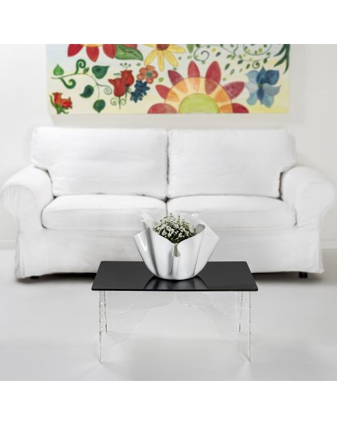 Vase multifonction Drapé blanc - D.45xH.29 cm