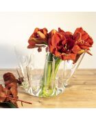 Vase multifonction Drapé transparent - D.45xH.29 cm