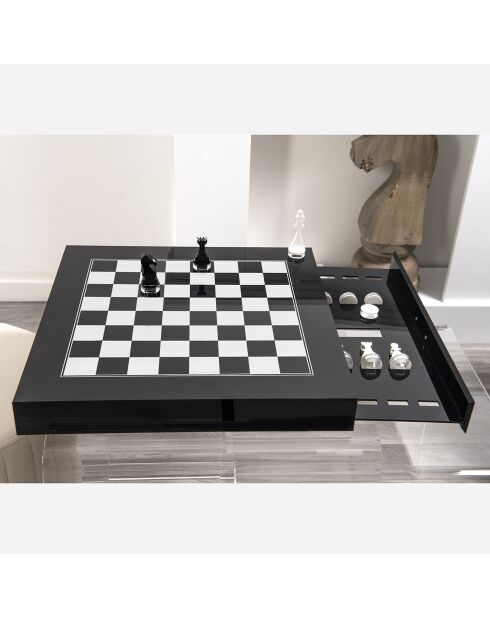 Echéquier Magnus noir/blanc - 40x41x5 cm