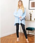 Chemise 100% Lin Jonquille bleu ciel