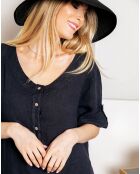 Robe 100% Lin Arum marine