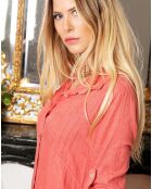 Robe 100% Lin Muscari brique