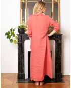 Robe 100% Lin Muscari brique