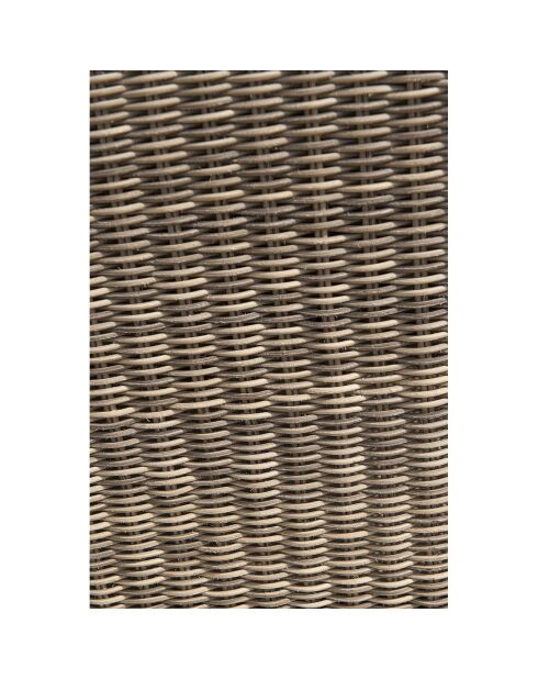 Montmartre 4-Sitzer-Gartenmöbel aus braunem geflochtenem Harz