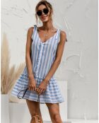Robe Bailey à rayures bleu/blanc