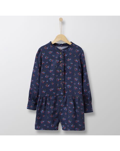 Combishort fluide imprimée Baies marine